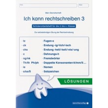 Ich kann rechtschreiben Teil 3 - Lösungen