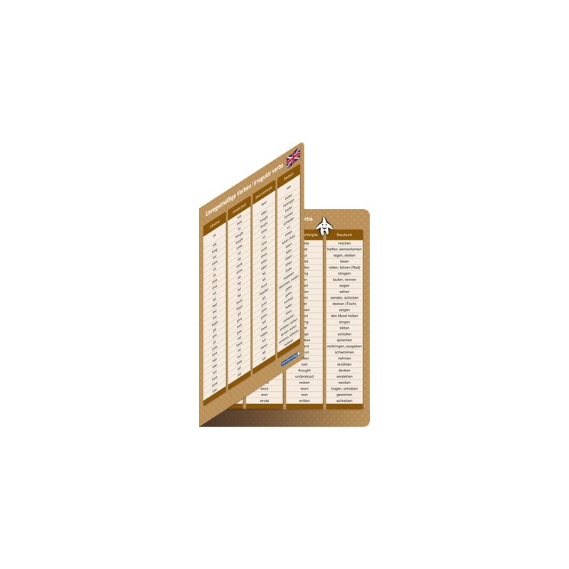 Irregular verbs - flashcard - without pen