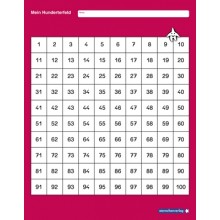 My hundred chart for the class - WITHOUT pencil