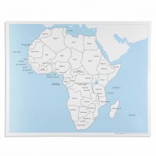 Kontrollkarte Afrika: beschriftet (englische Ausführung)