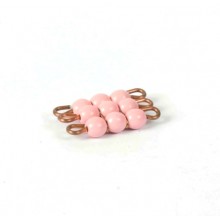 Individual Glass Square Of 3: Pink