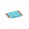 Individual Glass Square Of 5: Light Blue