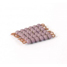 Perlenquadrat von 6, violett: Lose Perlen (Glas)