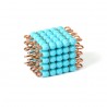 Individual Glass Cube Of 5: Light Blue