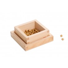 Dose mit 100 goldenen Einerperlen
