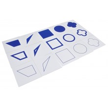 Geometric Form Cards: Blue & Yellow