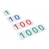 Plastic Number Cards: Large, 1-1000