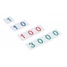 Plastic Number Cards: Small, 1-3000