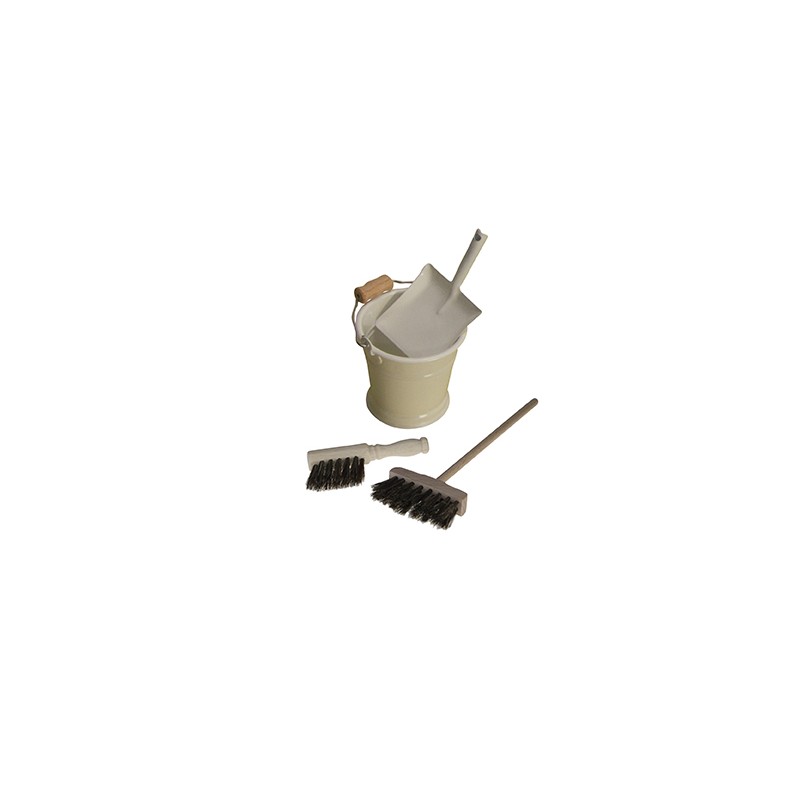 Eimer mit Kehrblech - MINI - Puppenkehrset - SET