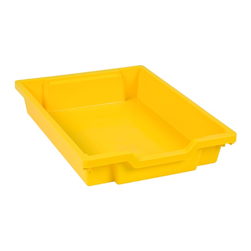 Tray including gliders: yellow (7 cm)