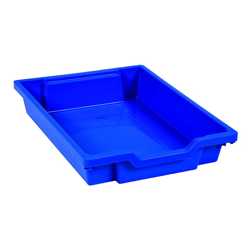 Tray including gliders: blue (7 cm)