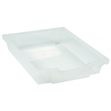 Tray including gliders: transparent (7 cm)