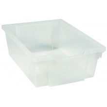 Tray including gliders: transparent (15 cm)