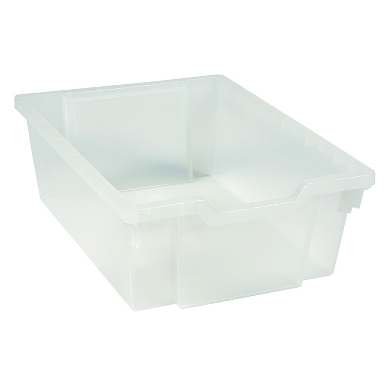 Tray including gliders: transparent (15 cm)