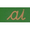 Sandpapierbuchstaben Buchstabenverbindungen, vereinfachte Ausgangsschrift