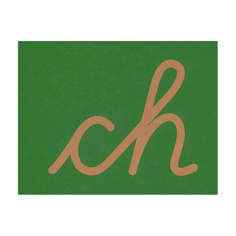 Sandpapierbuchstaben Buchstabenverbindungen, vereinfachte Ausgangsschrift