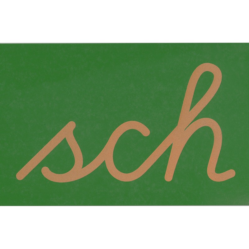 Sandpapierbuchstaben Buchstabenverbindungen, vereinfachte Ausgangsschrift