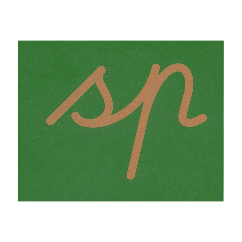 Sandpapierbuchstaben Buchstabenverbindungen, vereinfachte Ausgangsschrift