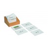 Box with task cards for the small division board