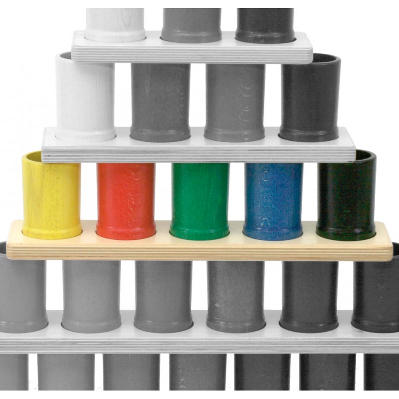 Bar with 5 colored quivers
