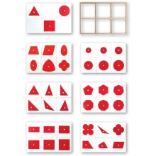 Nasadenia pre geometrickú komodu červenú a bielu
