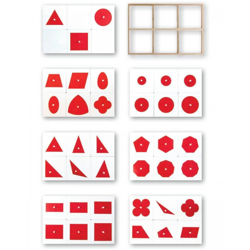 Deployments for the geometric chest of drawers red and white