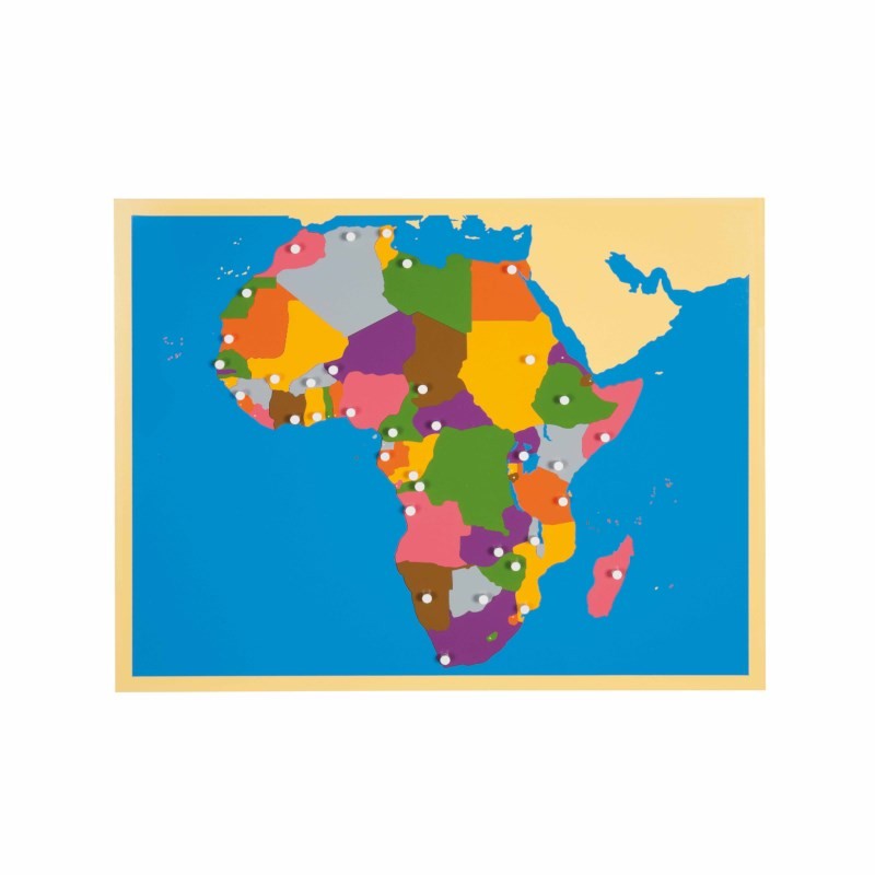 Puzzlekarte Afrika