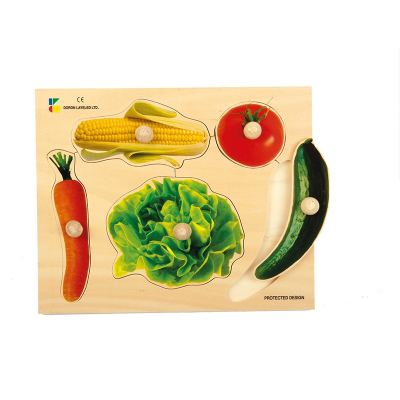 Wood Puzzle - Vegetables