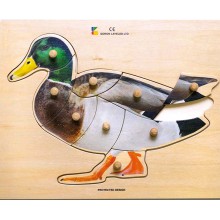 Holz-Puzzle - realistisch Ente