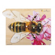 Wooden puzzle - realistická včela