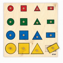 Puzzle z dreva - Geometrické tvary