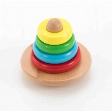 Bunte Scheiben auf Kreisel