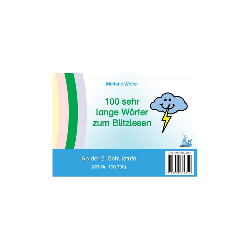 Karteien zum Blitzlesen - Teil 2 - 100 sehr lange Wörter zum Blitzlesen