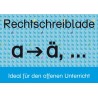 Rechtschreiblade a - ä, o - ö, ...