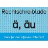 Spelling drawer ä, äu