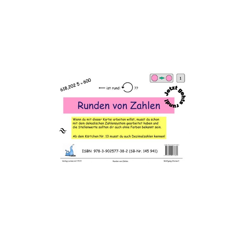 Mathematik Lernkarteien - Runden von Zahlen