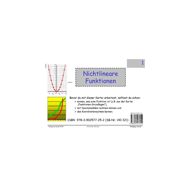 Mathematik Lernkarteien - Nichtlineare Funktionen