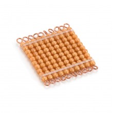 Golden Bead Square Of 100, Individual Beads