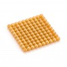 Golden Bead Square Of 100,connected  Beads
