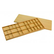 Holzbox - für Buchstabenhöhe  3/6 cm