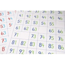 Hundertertafel mit Zahlen im Format 160 x 180 cm - LERNROBOTER-KOMPATIBEL!