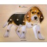 Holz-Puzzle - realistisch - Hund