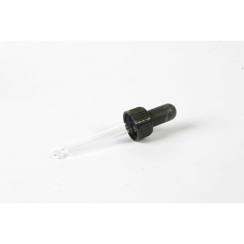Geschmacksgläser: Pipette mit Schraubdeckel, schwarz