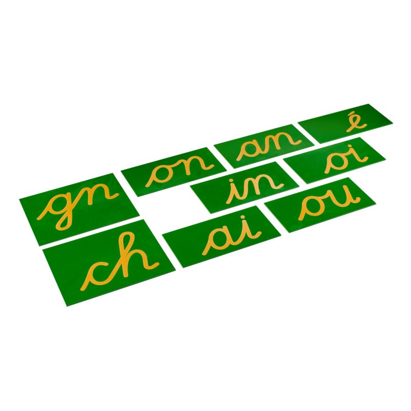 Double Sandpaper Letters: French Cursive