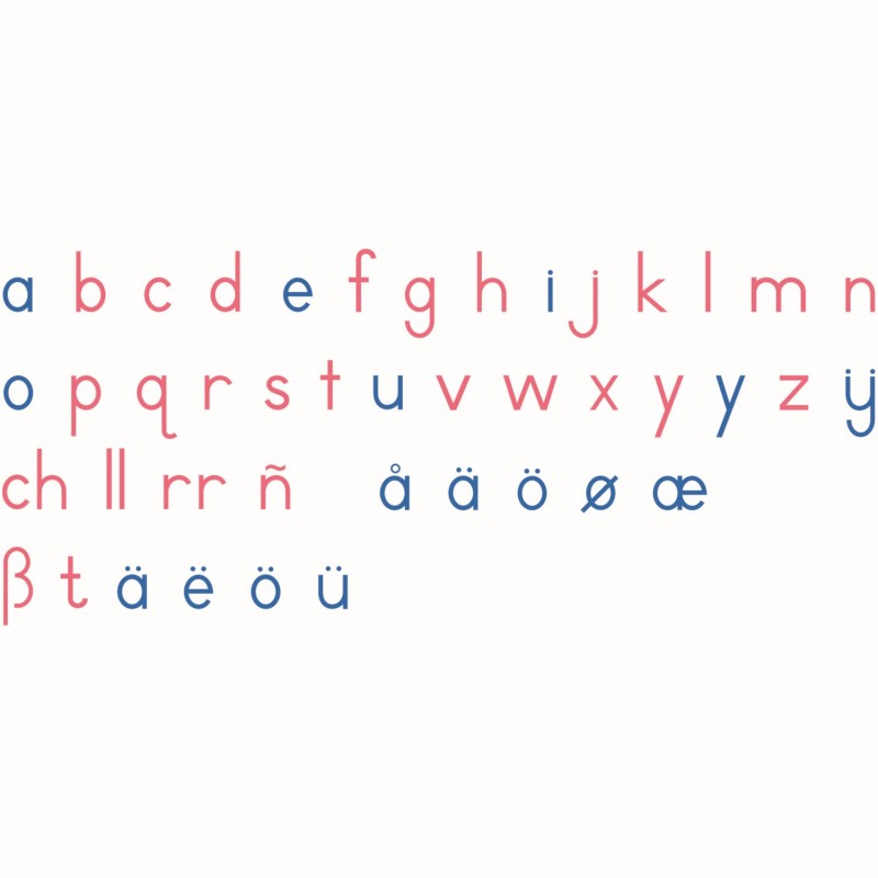 Bewegliches Alphabet, groß - Druckschrift (internationale Version)
