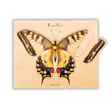 Puzzle z dreva - realistický motýľ