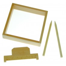 Small Sand tray with clear base & smoothing Tool