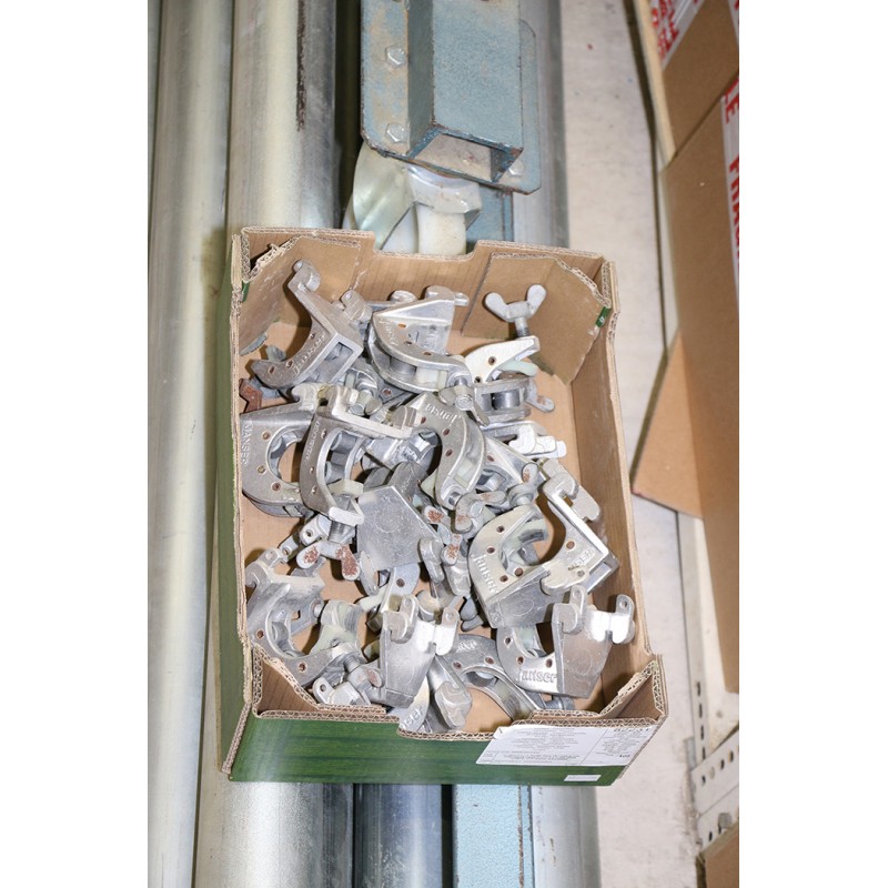Carpet rack for 10 carpet rolls of 5 meters each