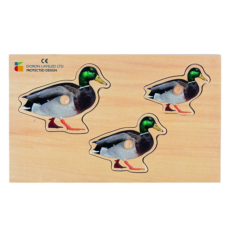 Holz-Puzzle realistisch Größe & Tiefe Ente