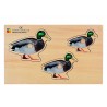 Realistic size & depth duck wooden puzzle